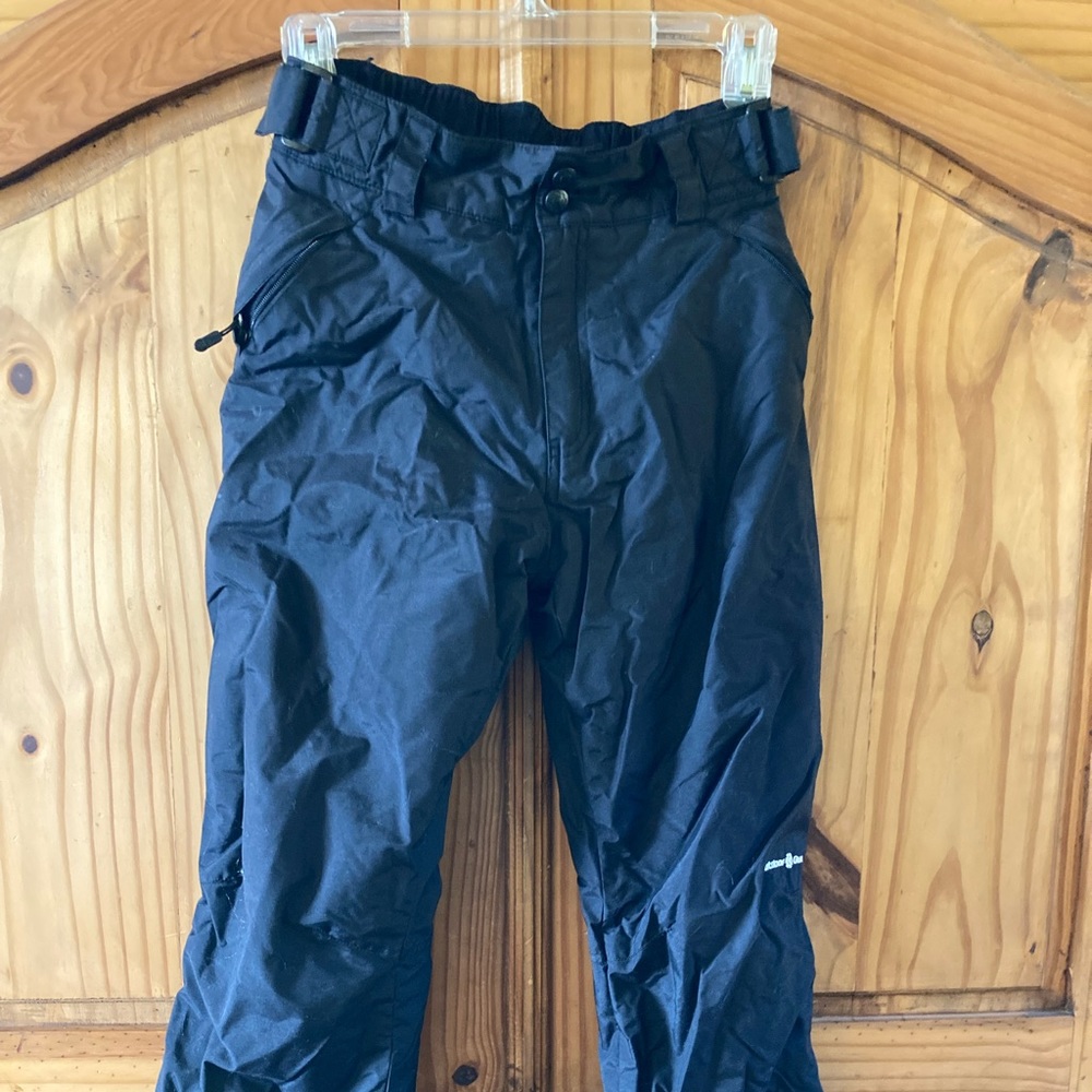 Kids Outdoor Gear black nylon snow ski pants size L